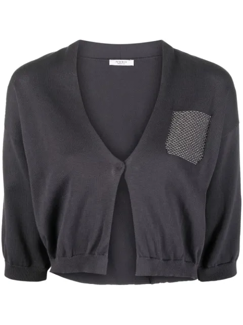 Peserico button-front cropped cardigan