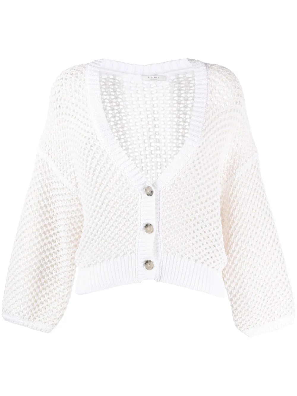 

Peserico crochet-knit cardigan - White