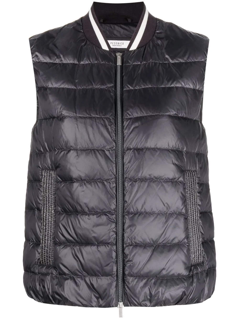 

Peserico zip-up puffer vest - Grey