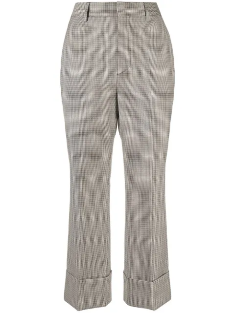 Dsquared2 houndstooth pattern cropped trousers