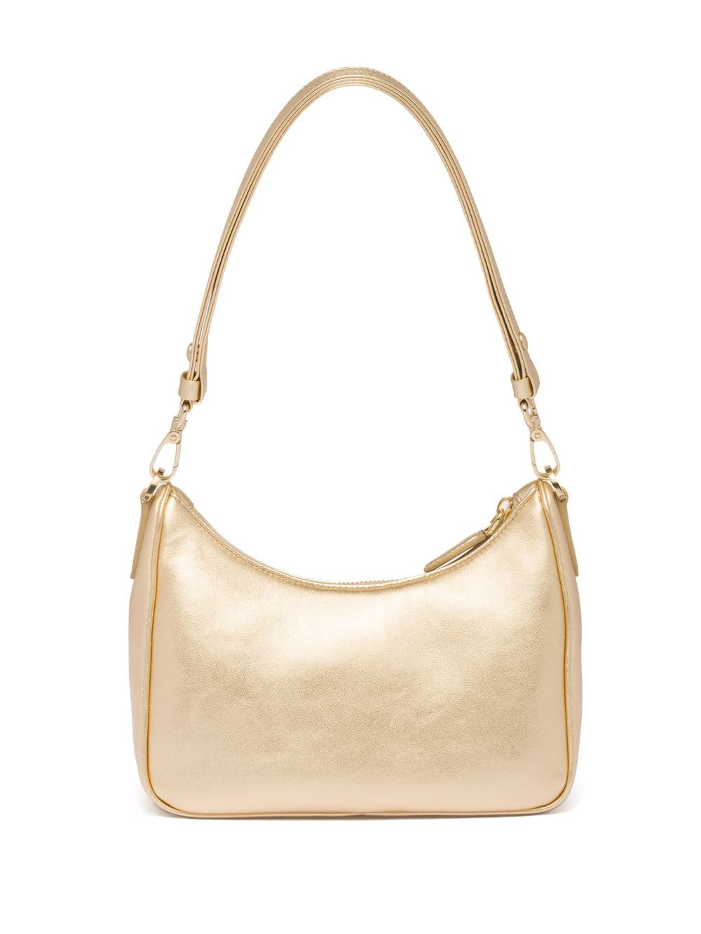 Shop Prada Re-edition Studded Mini Bag In Gold