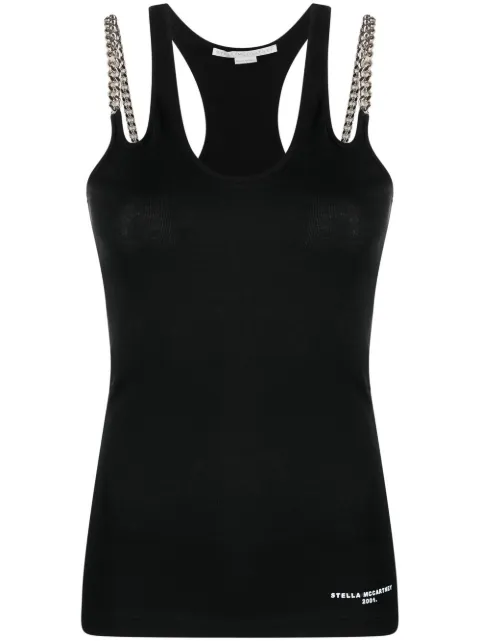 Stella McCartney Falabella-chain racerback vest top