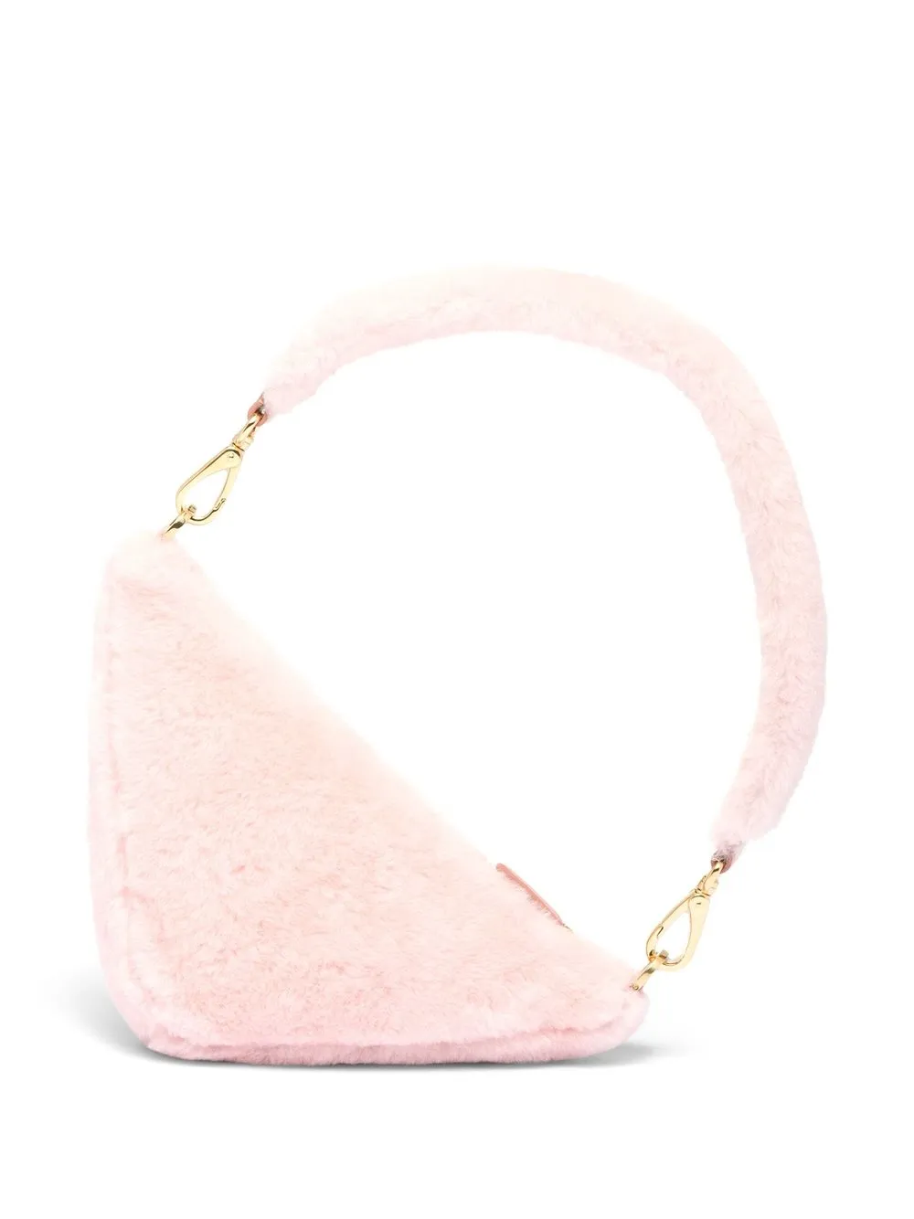 pink shearling bag