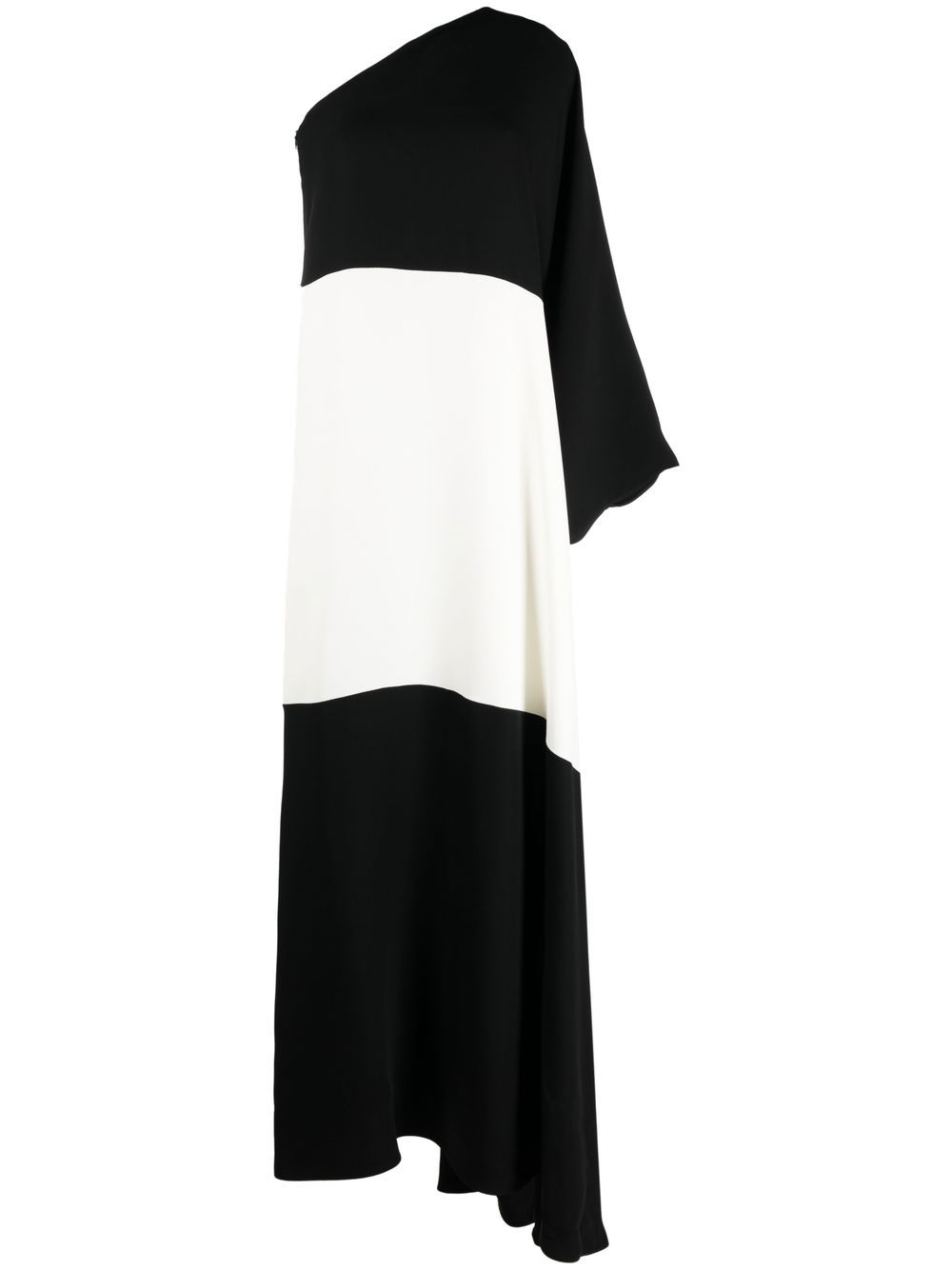 Valentino two-tone one-shoulder Gown - Farfetch