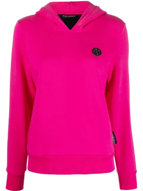 Plein Sport logo-print cotton hoodie