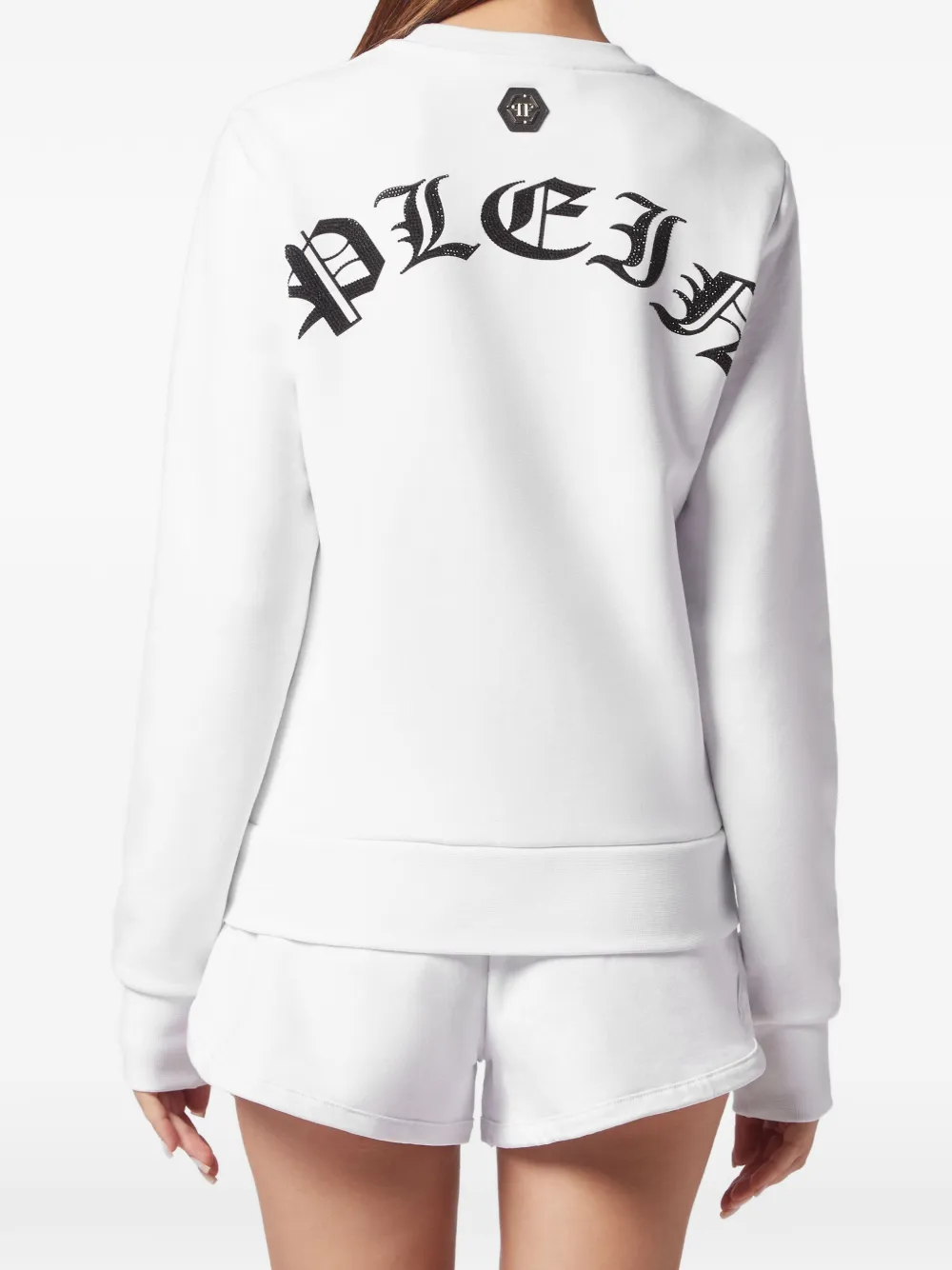 Philipp Plein Sweater met hartprint Wit