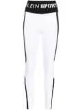 Plein Sport Jogging high-waist leggings - White