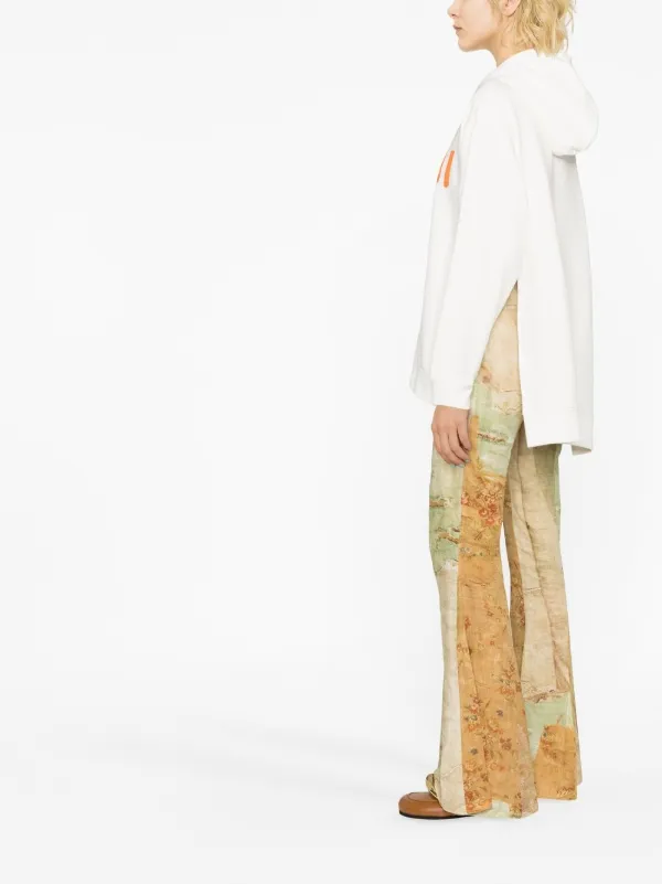 Marni logo-print Cotton Hoodie | White | FARFETCH