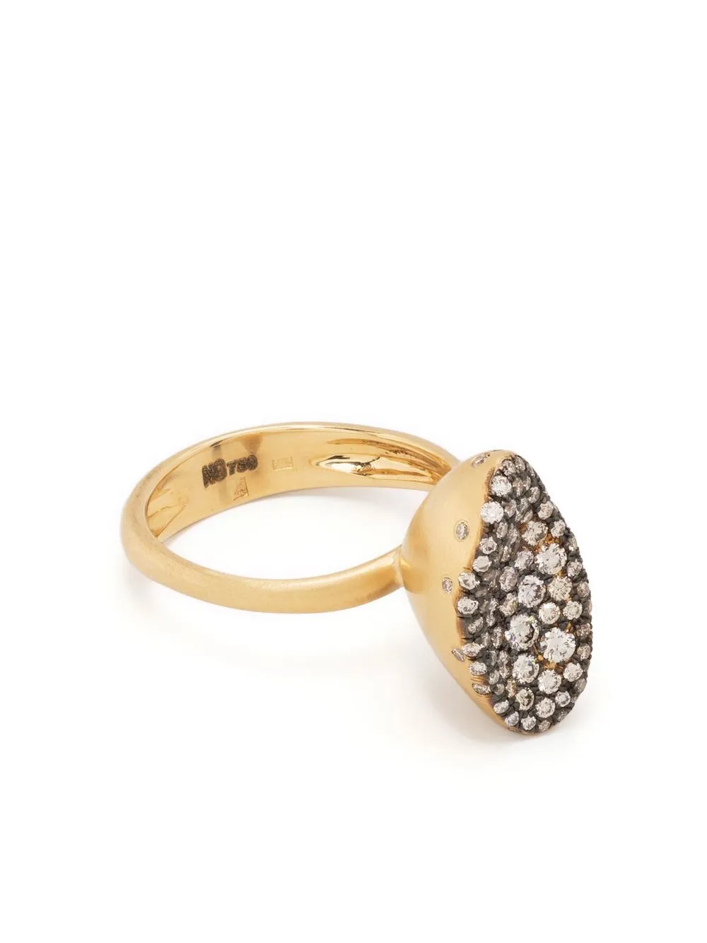 

Nada Ghazal anillo en oro amarillo de 18kt con diamantes - Dorado