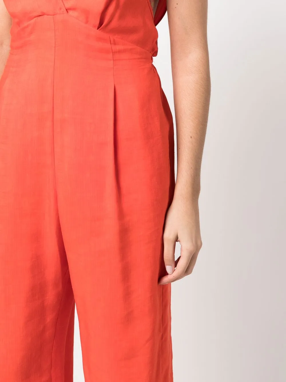 Forte Forte Jumpsuit Mit V-ausschnitt In Orange