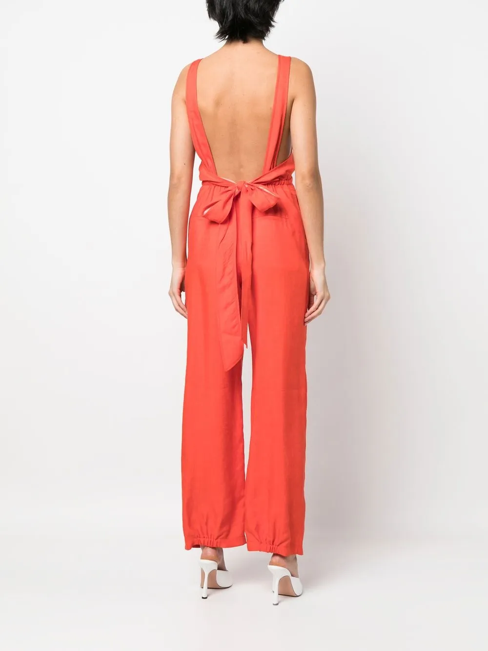 Forte Forte Jumpsuit Mit V-ausschnitt In Orange