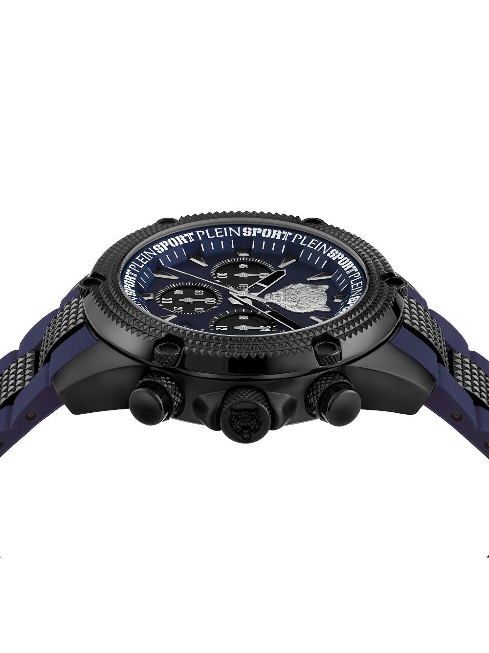 Shop Plein Sport Hurricane Chrono 44mm In Blue