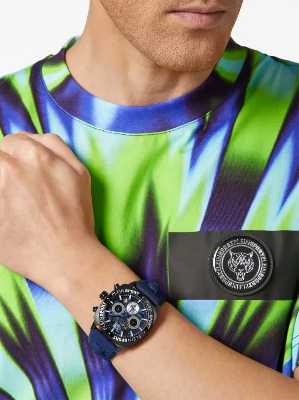 Plein Sport Wildcat Chronograph 44mm 腕時計 | ブルー | FARFETCH JP