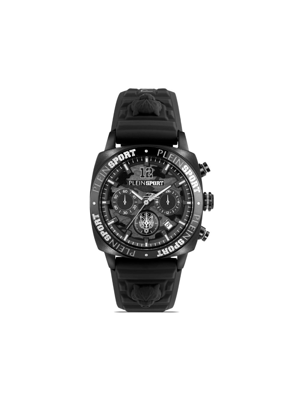 Shop Plein Sport Wildcat Chronograph 44mm In Black