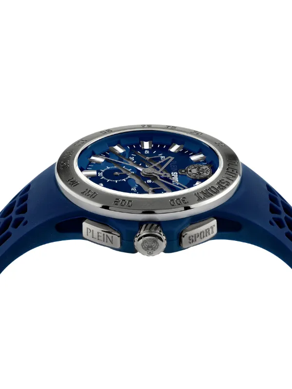 PLEIN SPORT 腕時計 ネイビー Plein Sport Thunderstorm 44mm Watch | Blue | FARFETCH CA