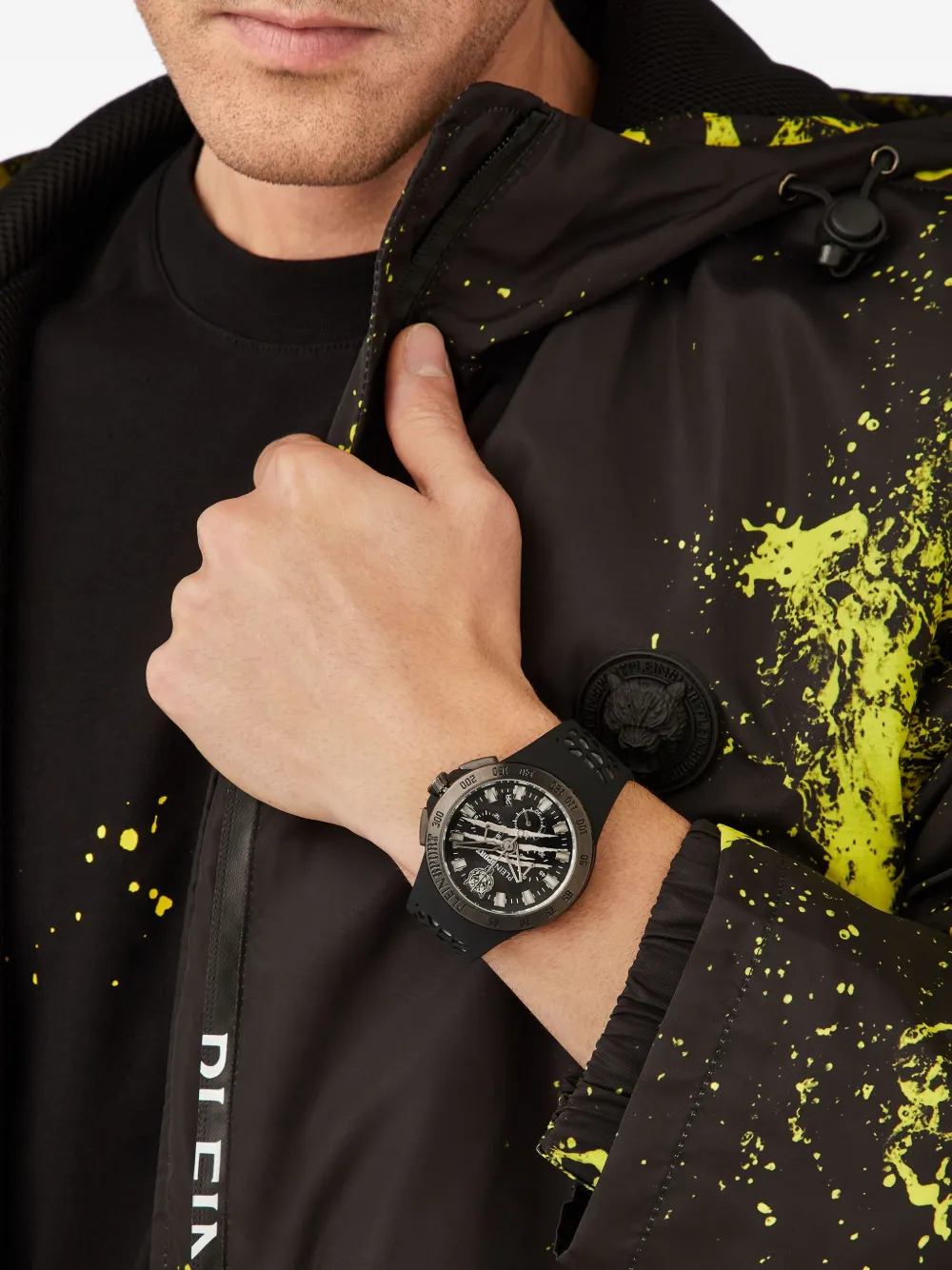 Plein Sport Thunderstorm horloge - Zwart