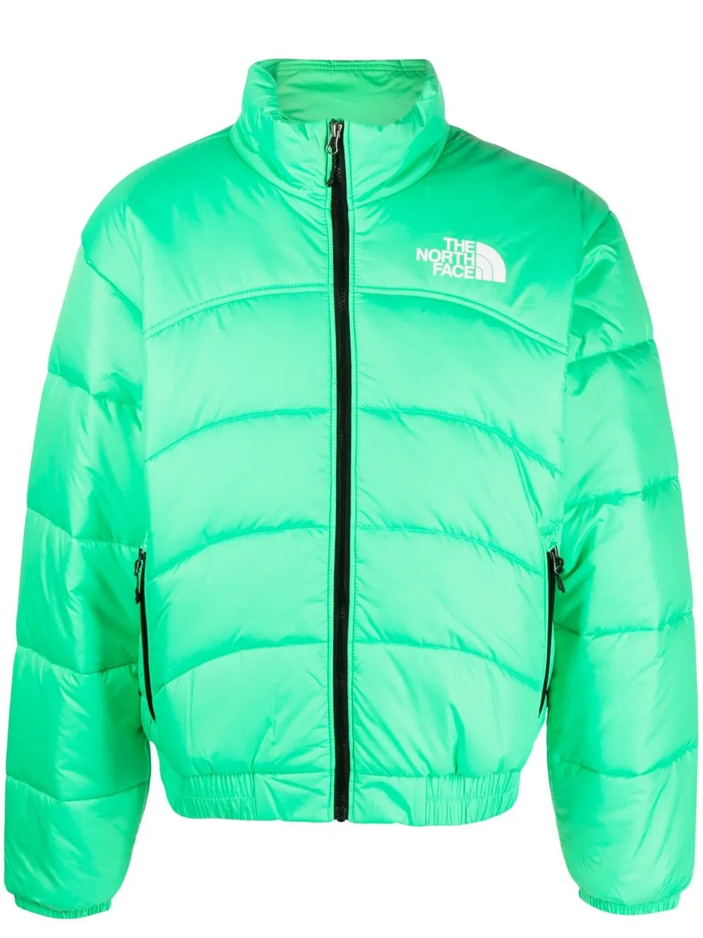 

The North Face logo-print padded jacket - Green