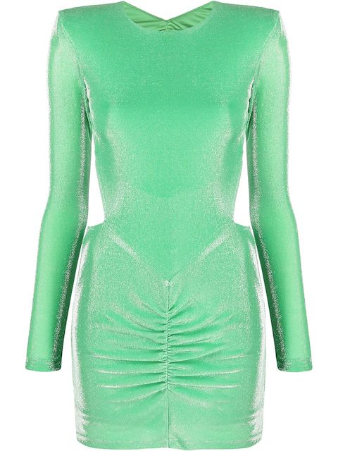 ROTATE Metallic mini-jurk