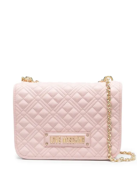 Love Moschino logo-plaque shoulder bag