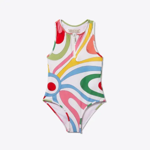 Marmo-Print Swimsuit