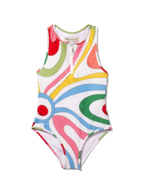 PUCCI Junior Maiô com estampa Marmo