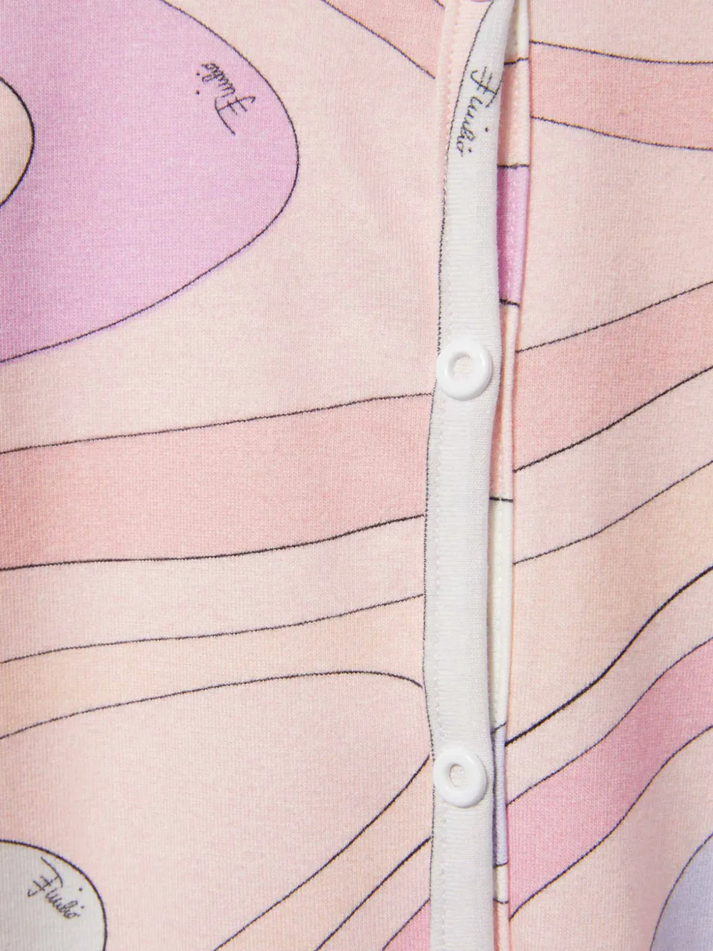 Pucci Junior Marmo-print Babygrow Set In Pink
