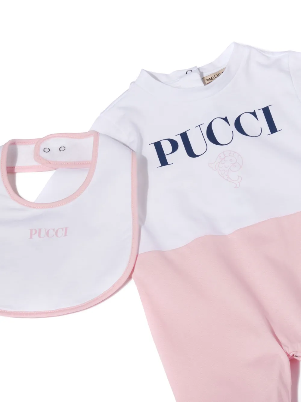 PUCCI Junior Babypakje met logoprint Wit