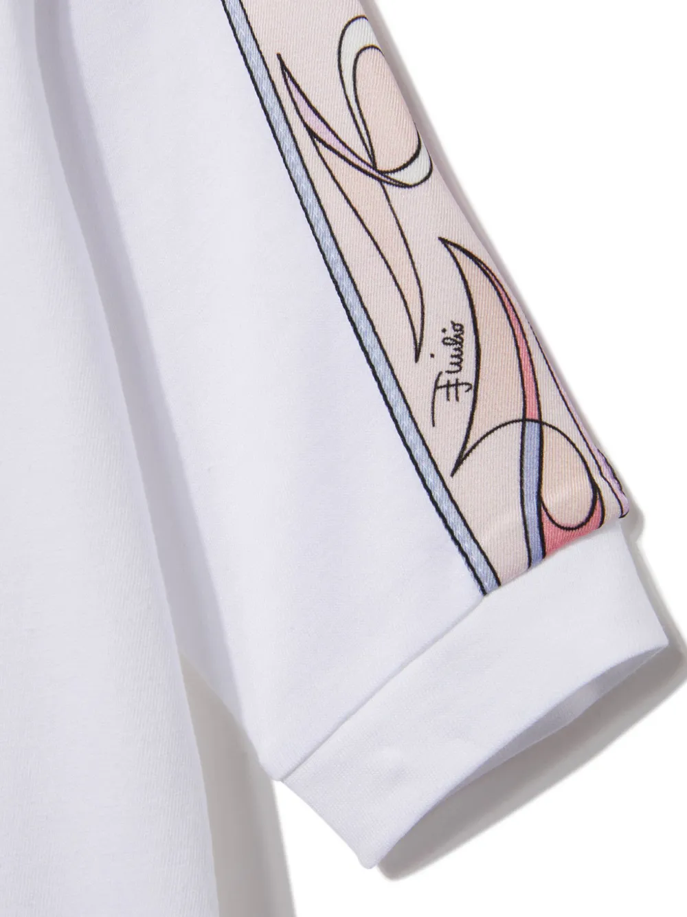 Pucci Junior Marmo-trim Babygrow Set In White