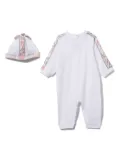 PUCCI Junior Marmo-trim babygrow set - White