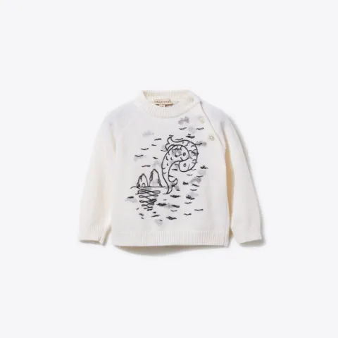 Pucci P-Embroidered Wool Sweater