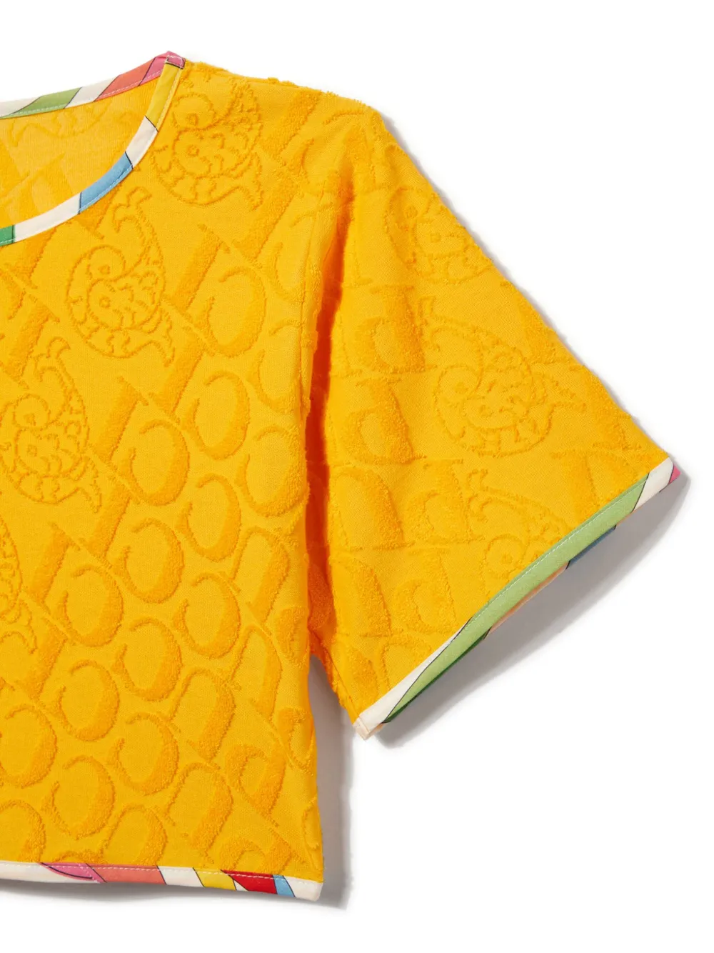 PUCCI JUNIOR LOGO-JACQUARD T-SHIRT