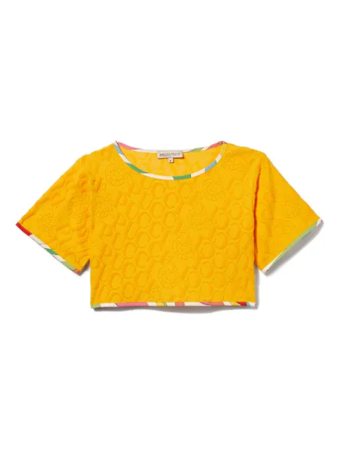 PUCCI Junior logo-jacquard T-shirt