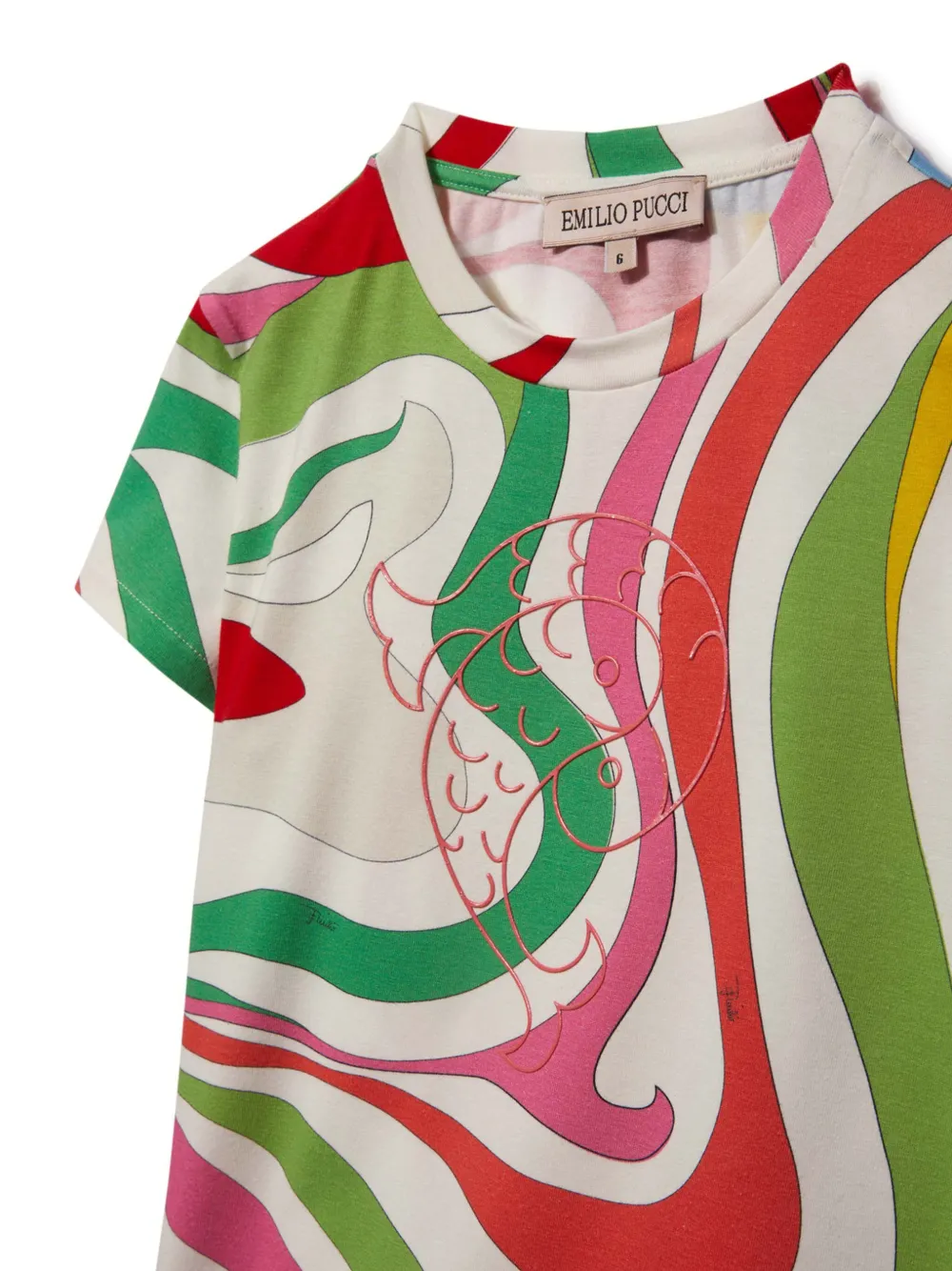 PUCCI JUNIOR MARMO-PRINT T-SHIRT
