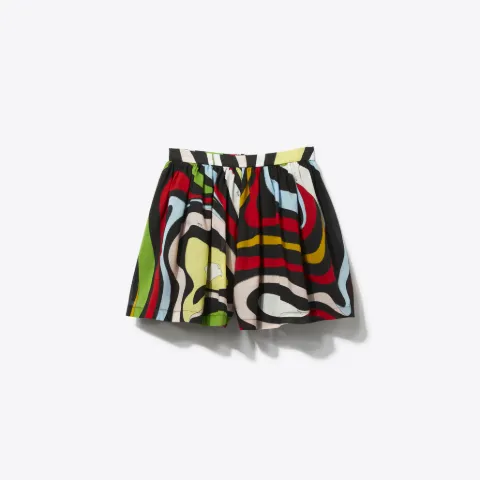 Marmo-Print Cotton Shorts
