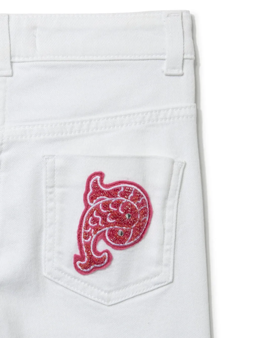 PUCCI Junior Straight broek Wit