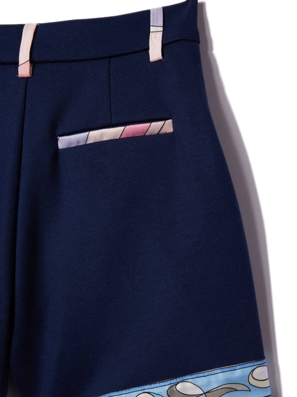 PUCCI Junior Shorts met Pesci-afwerking Blauw
