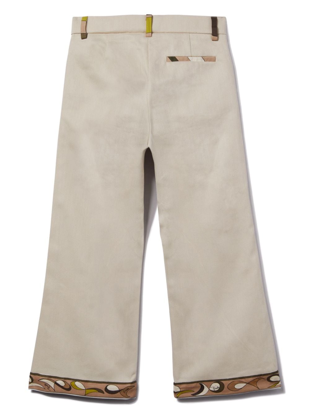 PUCCI Junior cotton tailored trousers - Beige