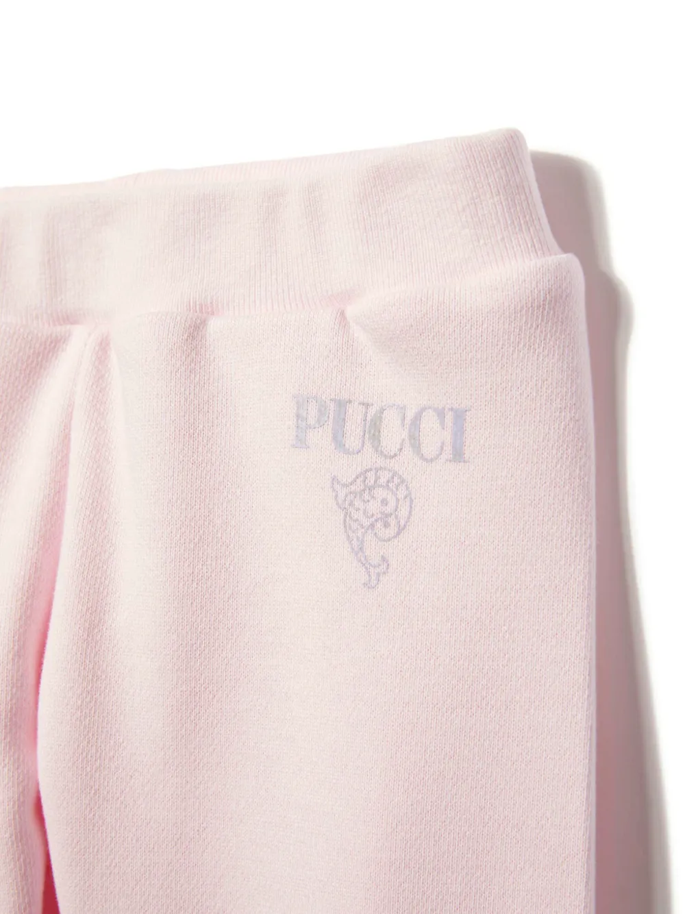 Shop Pucci Junior Logo-print Cotton Track Pants In Pink