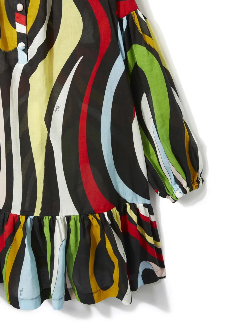 PUCCI Junior Jurk met Marmo print Zwart