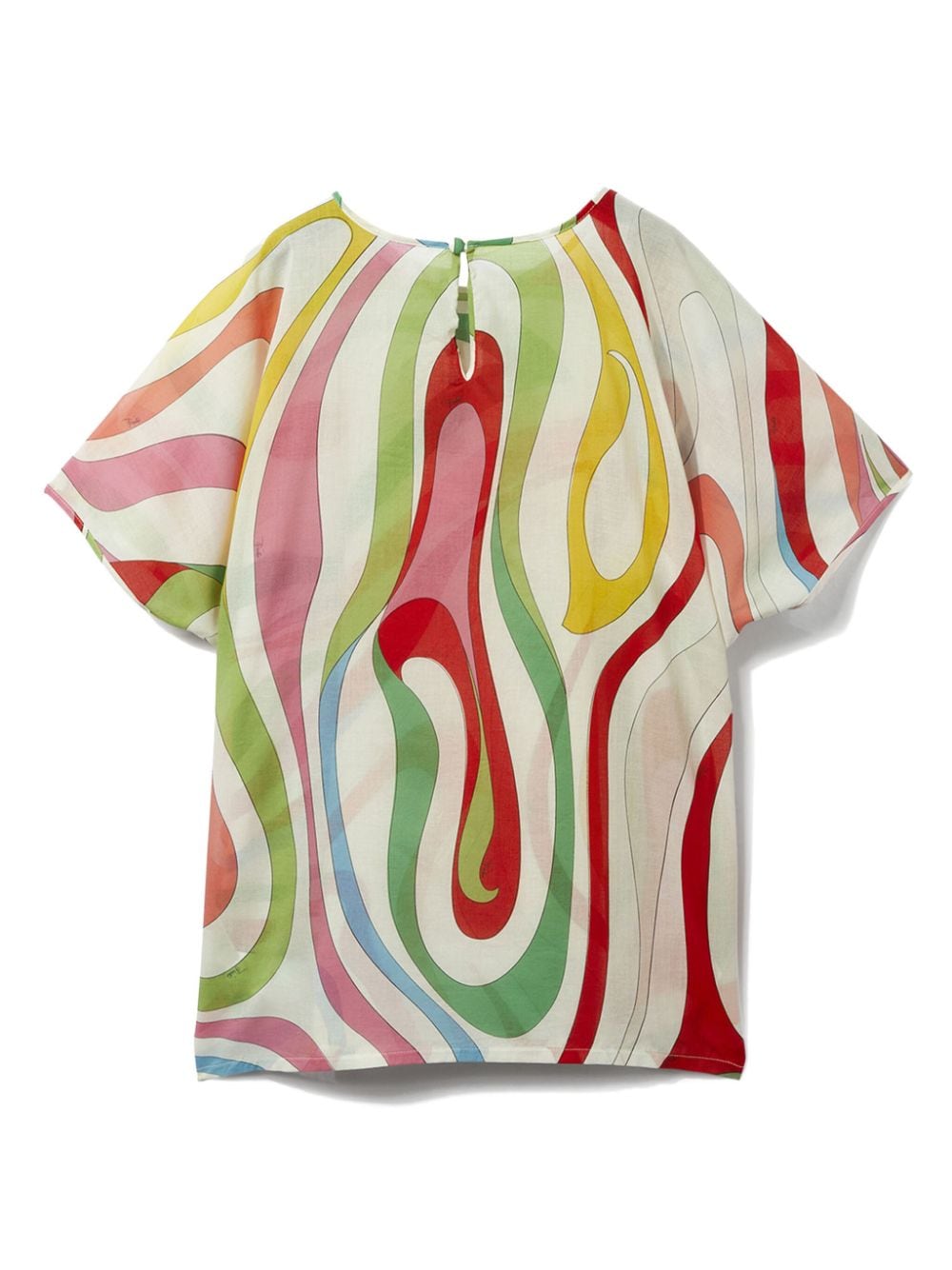 Shop Pucci Junior Marmo-print Cotton T-shirt In White