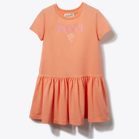 Logo-Print Cotton Dress