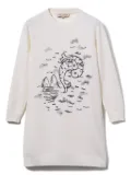 PUCCI Junior embroidered knit dress - White