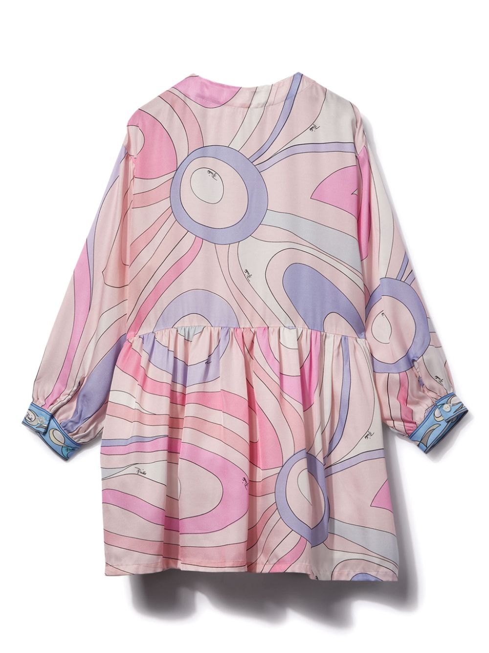 PUCCI Junior Marmo-print long-sleeve dress - Roze