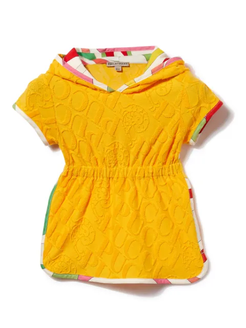 PUCCI Junior logo-jacquard playsuit