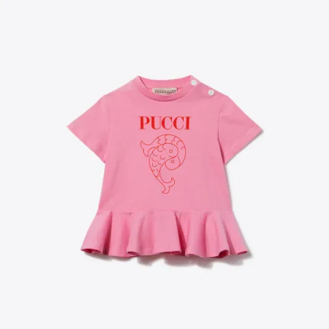 Logo-Print Cotton Dress