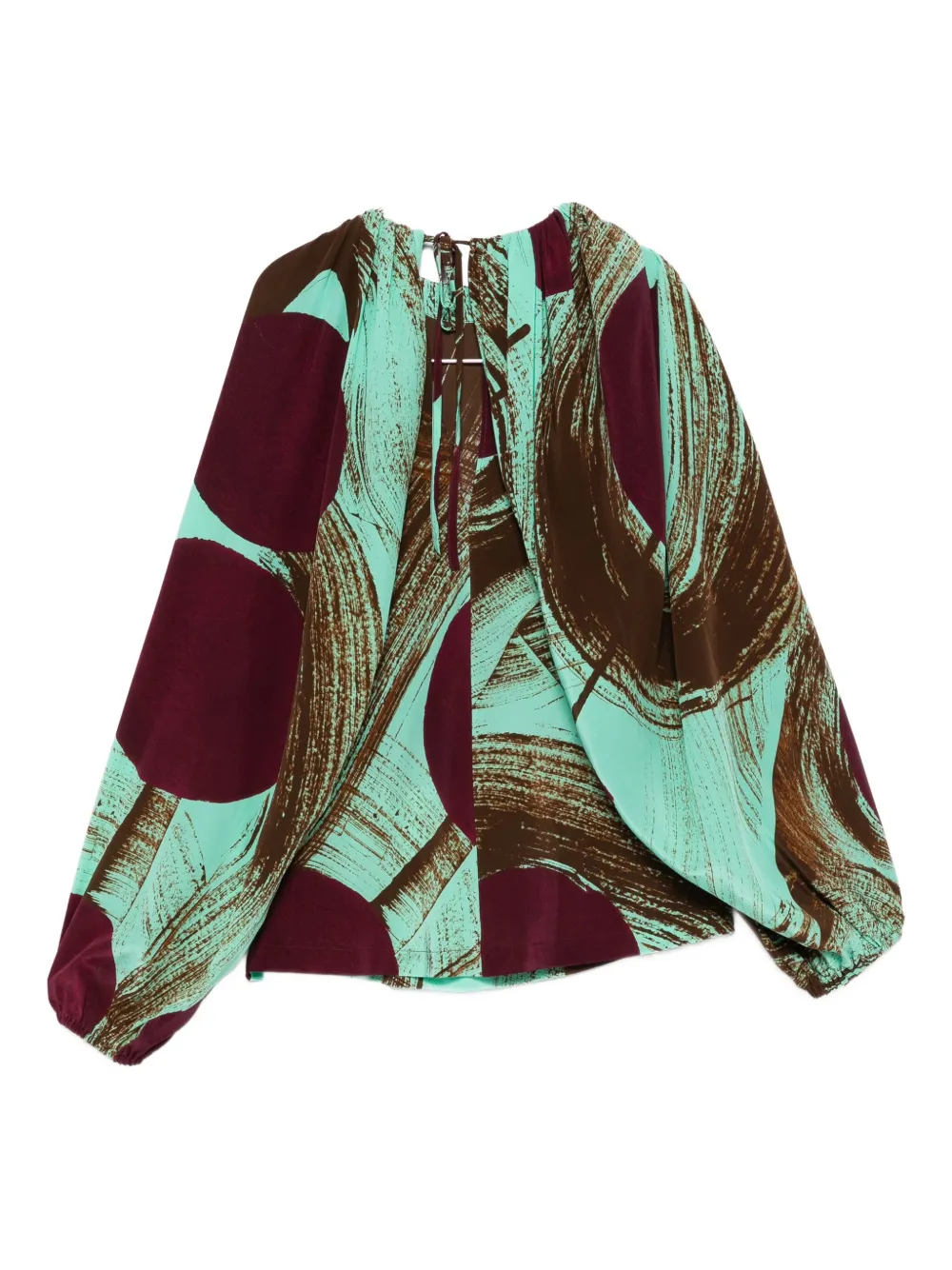 Colville Perfumo abstract-print blouse - Groen