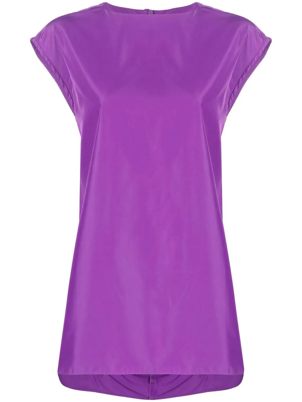 

Tibi blusa satinada manga corta - Morado