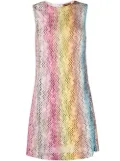 Missoni woven-zigzag shift dress - Yellow