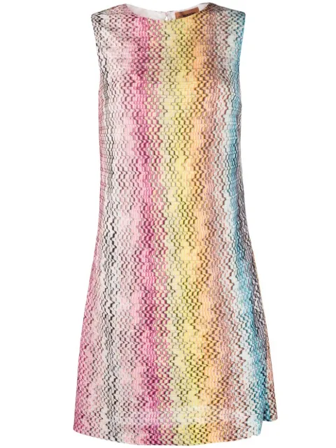 Missoni woven-zigzag shift dress