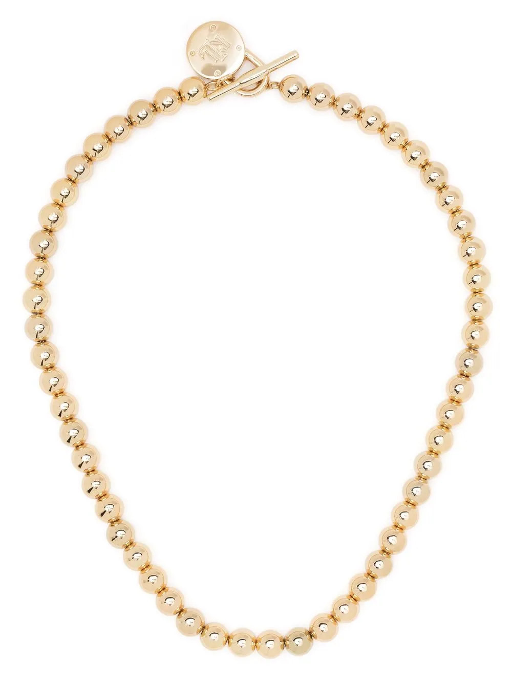 

Lauren Ralph Lauren 17 beaded logo collar necklace - Gold